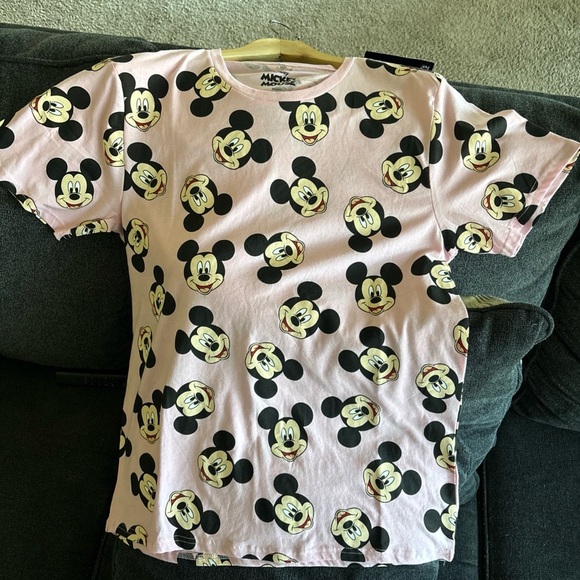 Disney Other - Disney Pink Mickey Mouse Graphic Shirt
